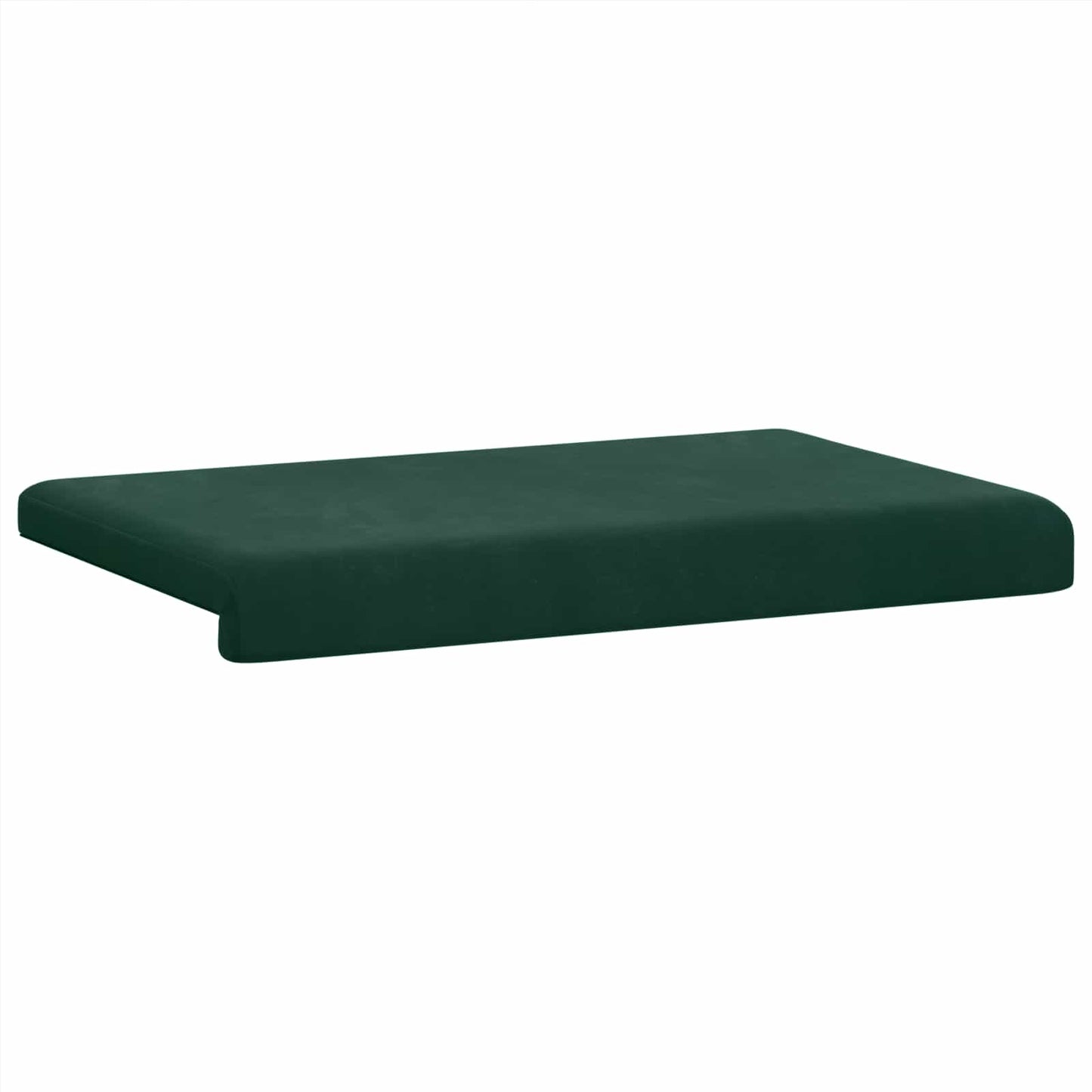 Bænkpude Fløjl Mørkegrøn Dybde 35 cm