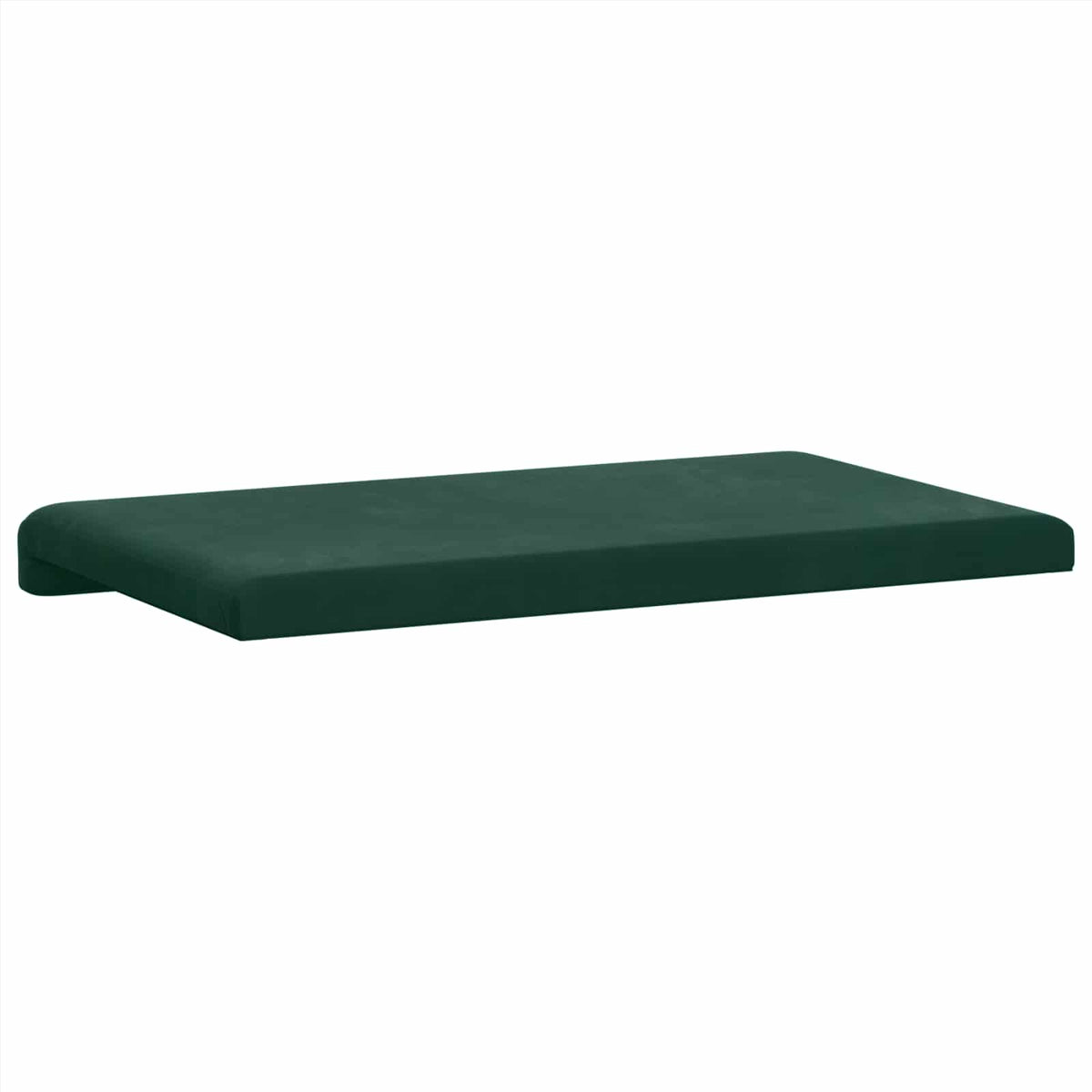 Bænkpude Fløjl Mørkegrøn Dybde 35 cm