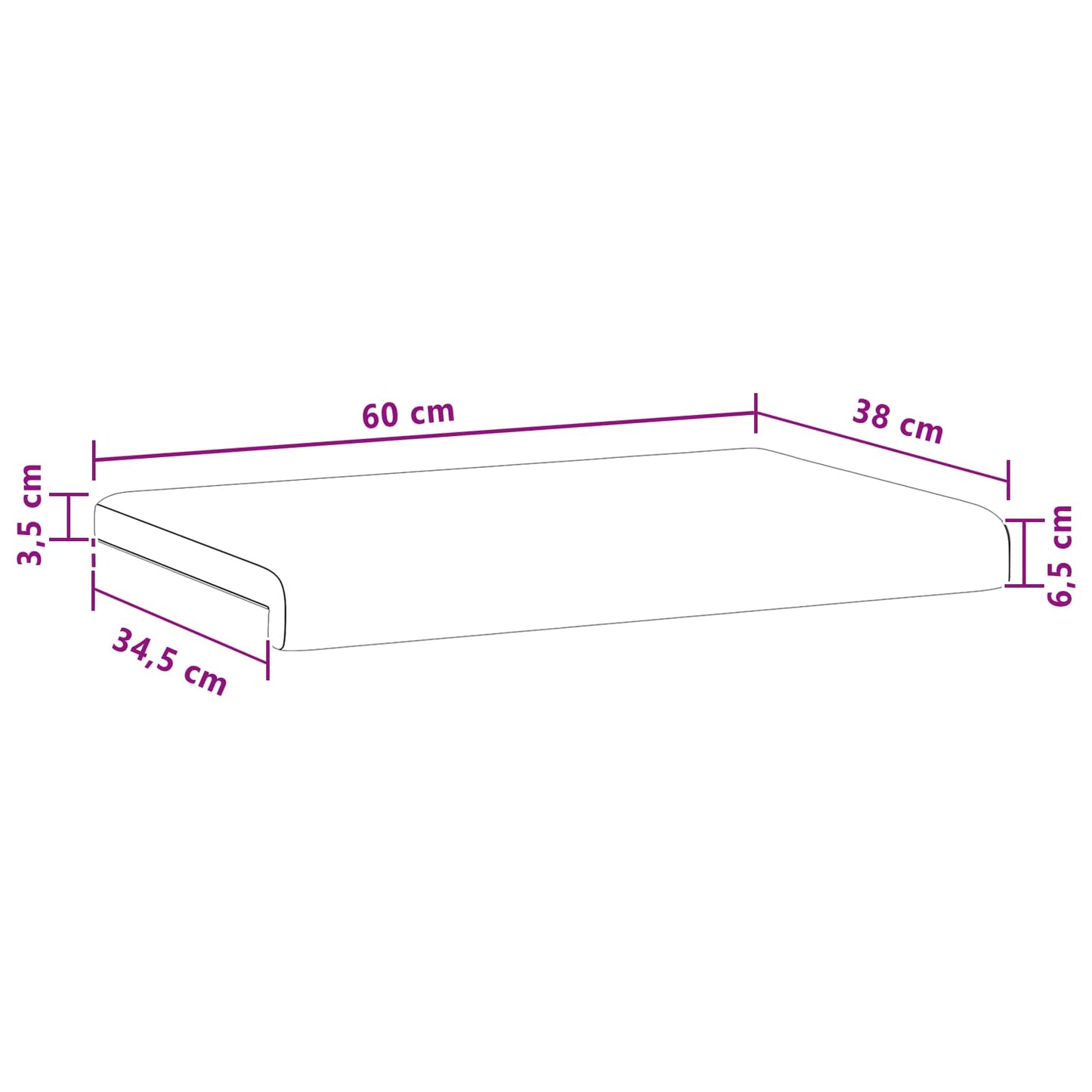 Bænkpude Fløjl Mørkegrøn Dybde 35 cm