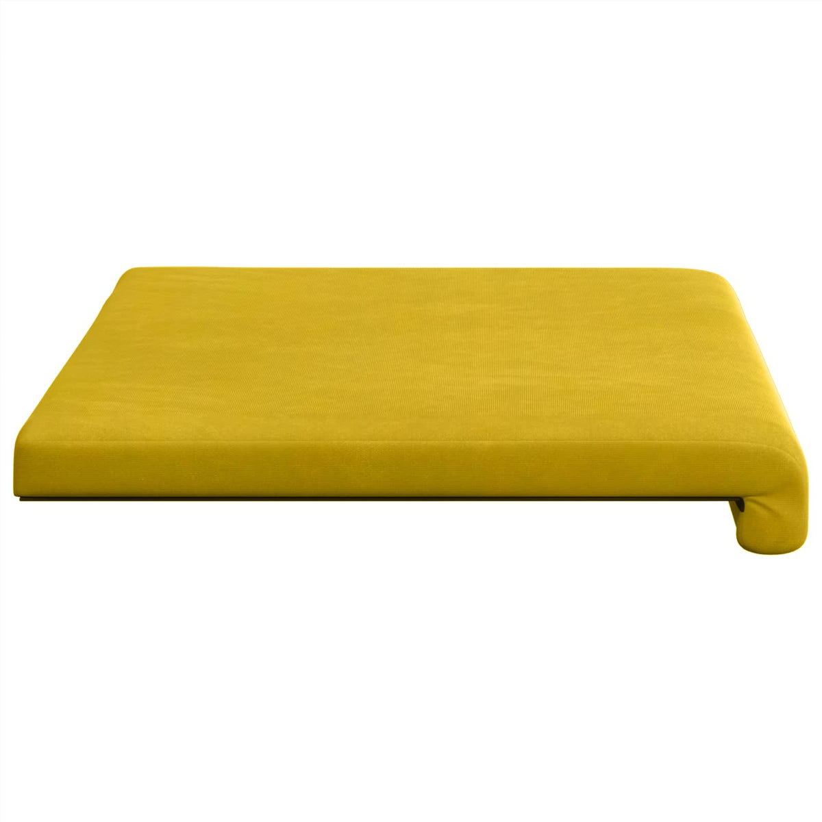 Bænkpude Fløjl Gul Dybde 35 cm