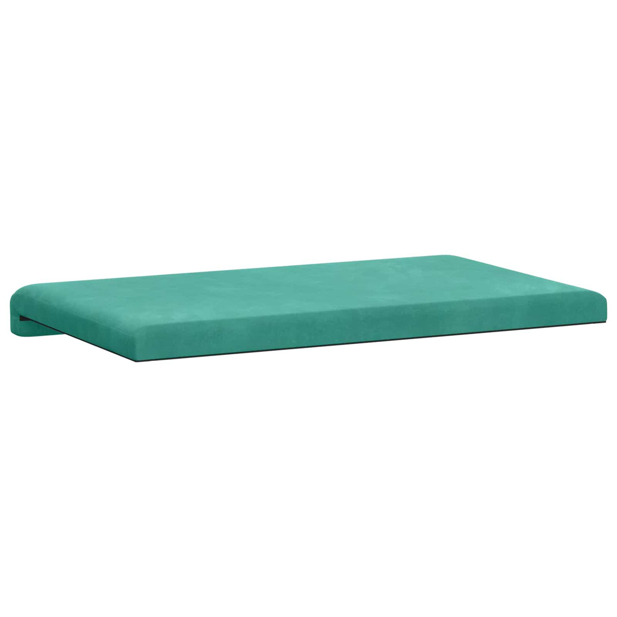 Bænkpude Fløjl Turkis Dybde 35 cm