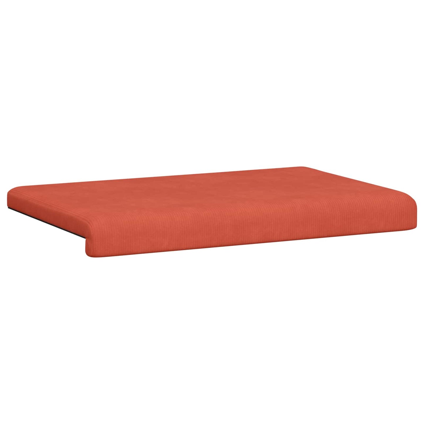 Bænkpude cordfløjl Rød orange Dybde 35 cm