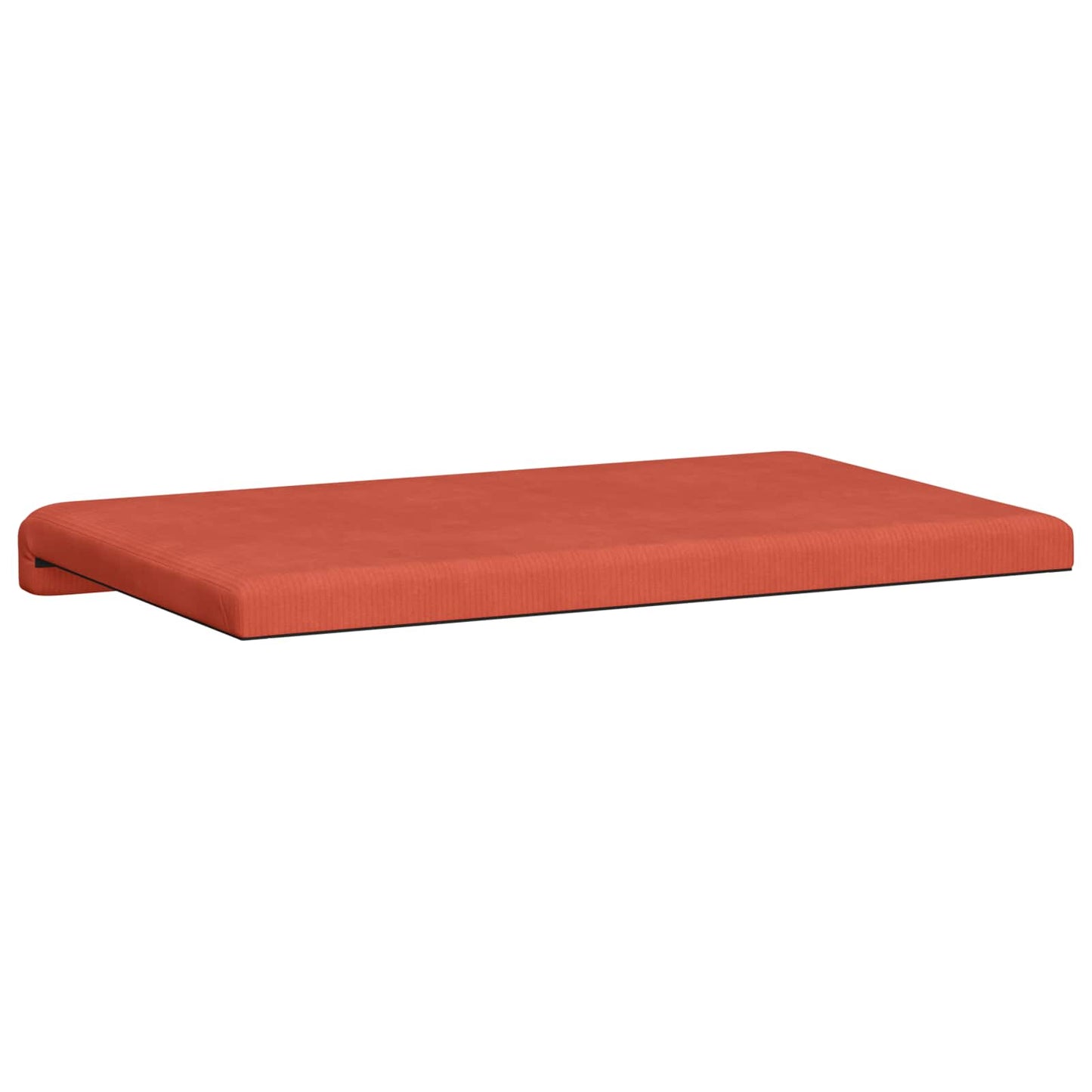Bænkpude cordfløjl Rød orange Dybde 35 cm