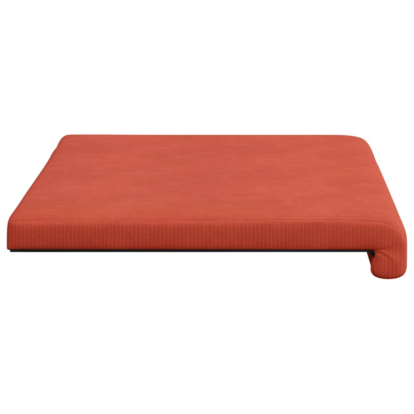 Bænkpude cordfløjl Rød orange Dybde 35 cm