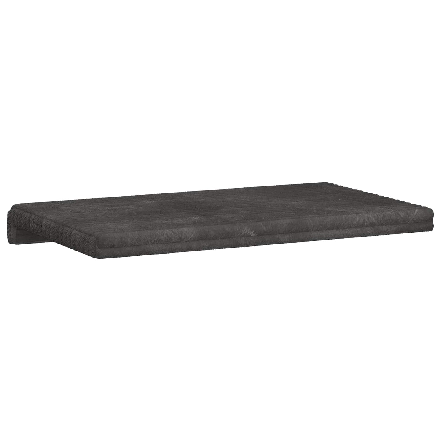 Bænkpude Plush Corduroy Mørkegrå Dybde 35 cm
