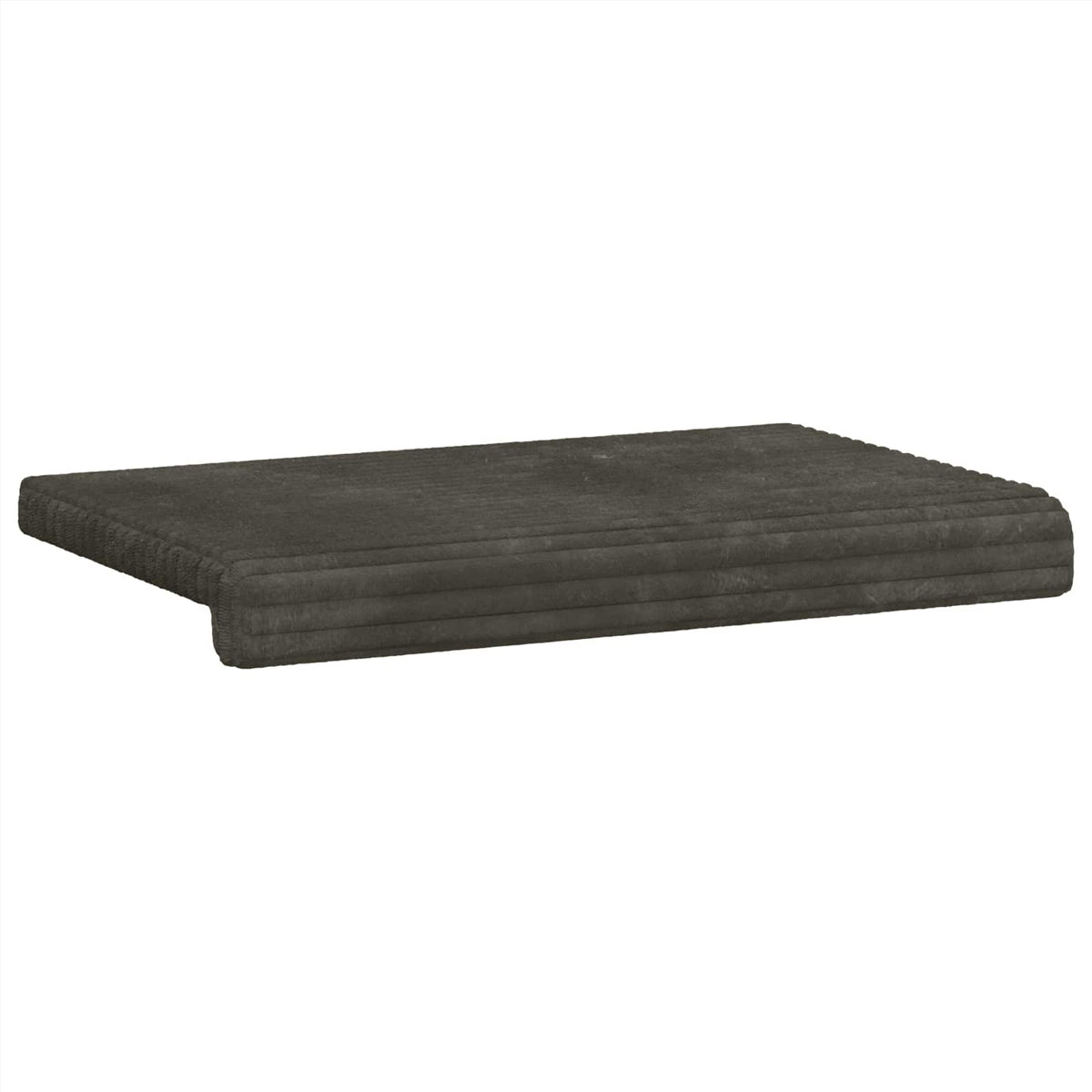 Bænkpude Plush Corduroy Antracit Dybde 35 cm