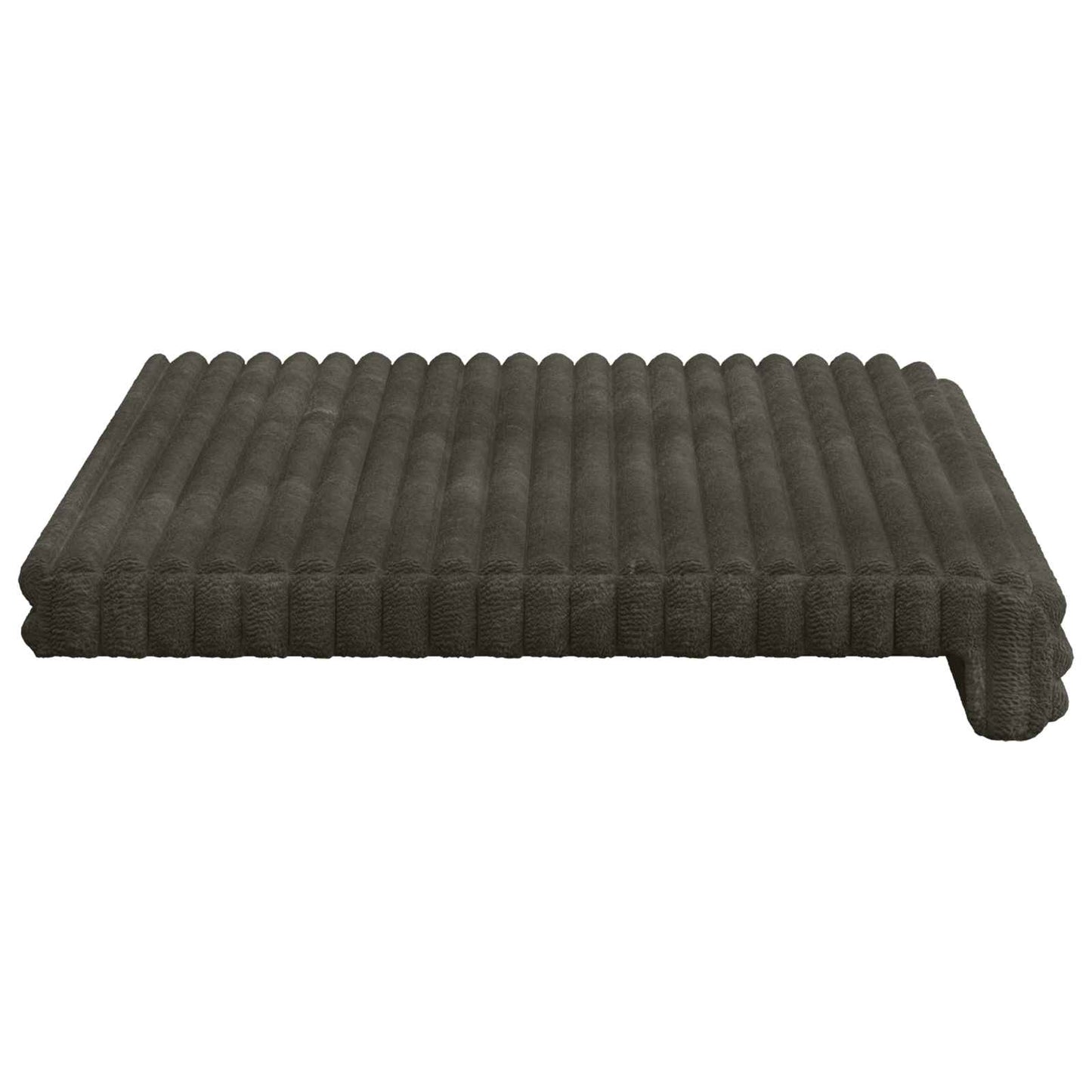 Bænkpude Plush Corduroy Antracit Dybde 35 cm