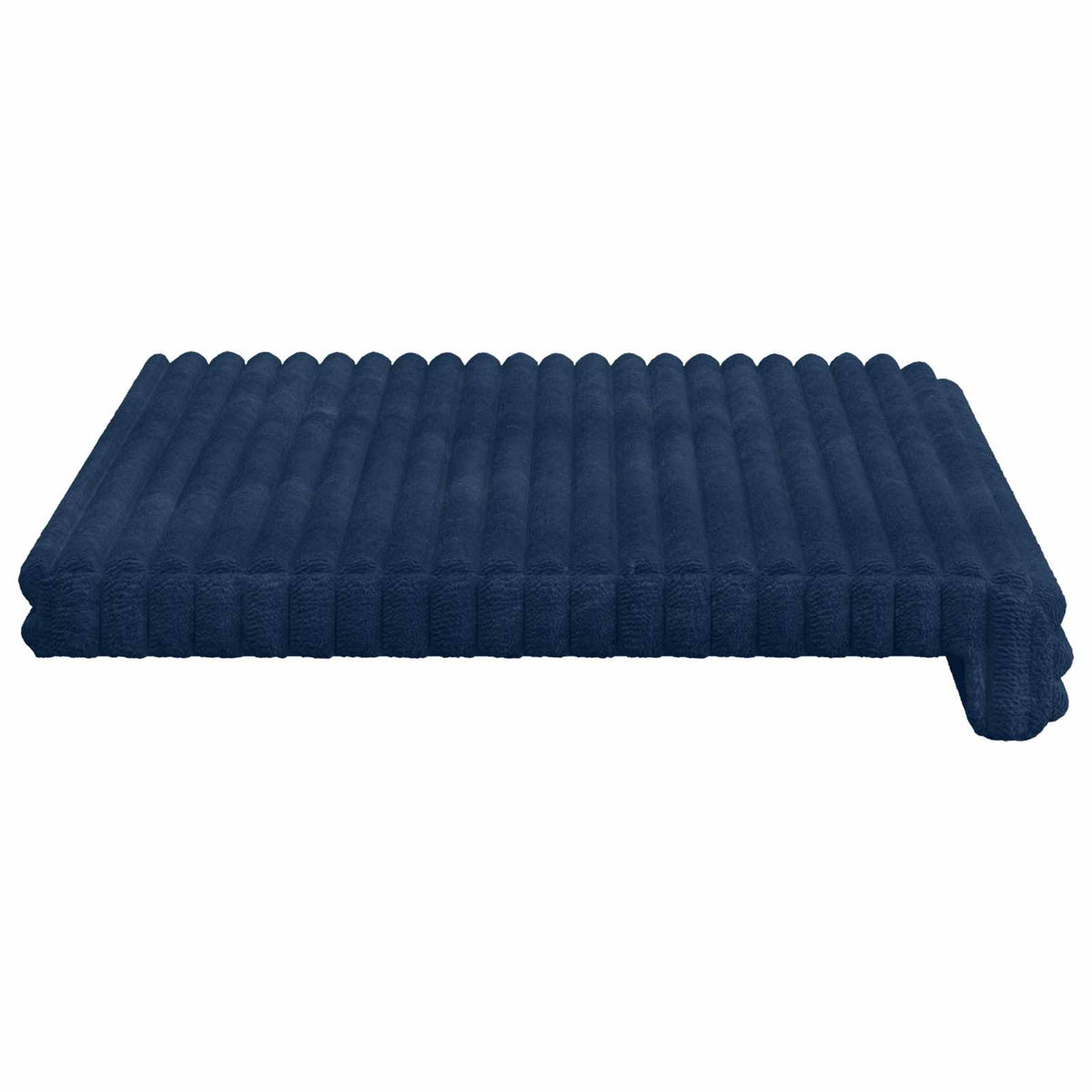 Bænkpude Plush Corduroy Mørkeblå Dybde 35 cm