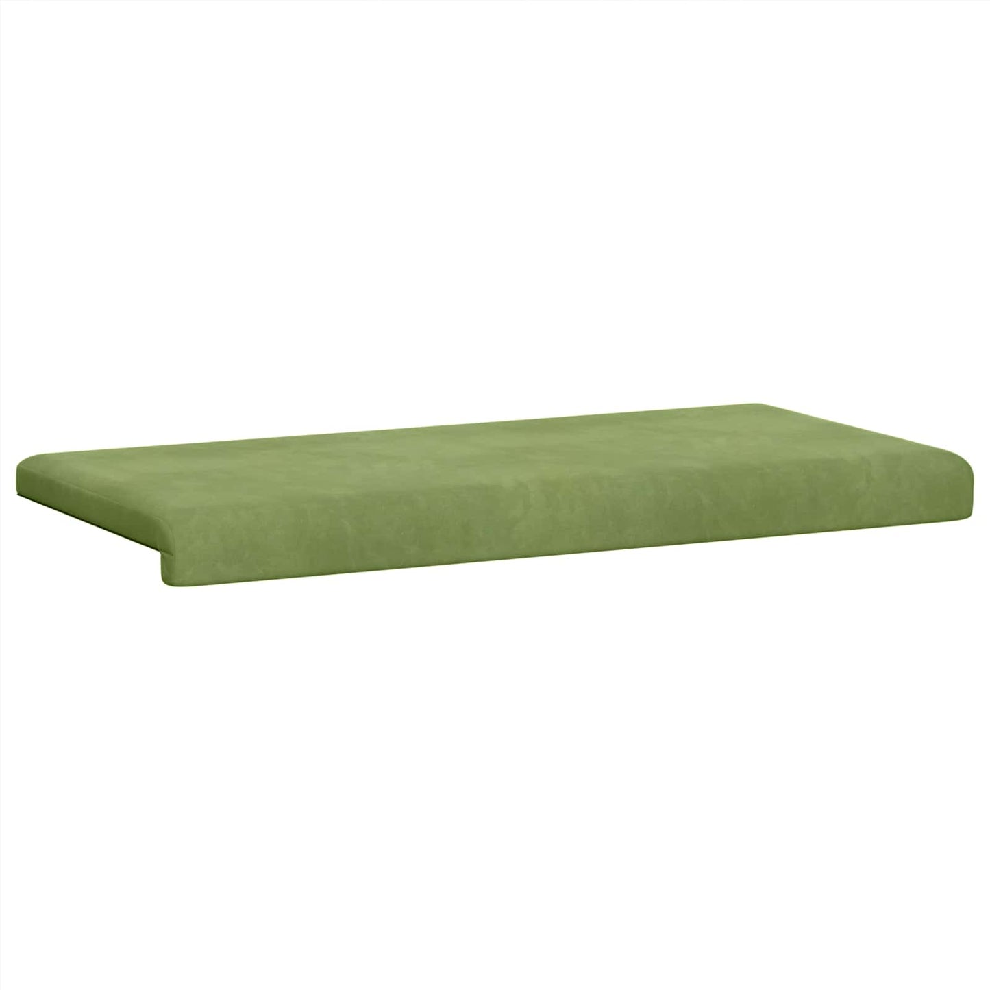 Bænkpude Fløjl Lys grøn Dybde 35 cm