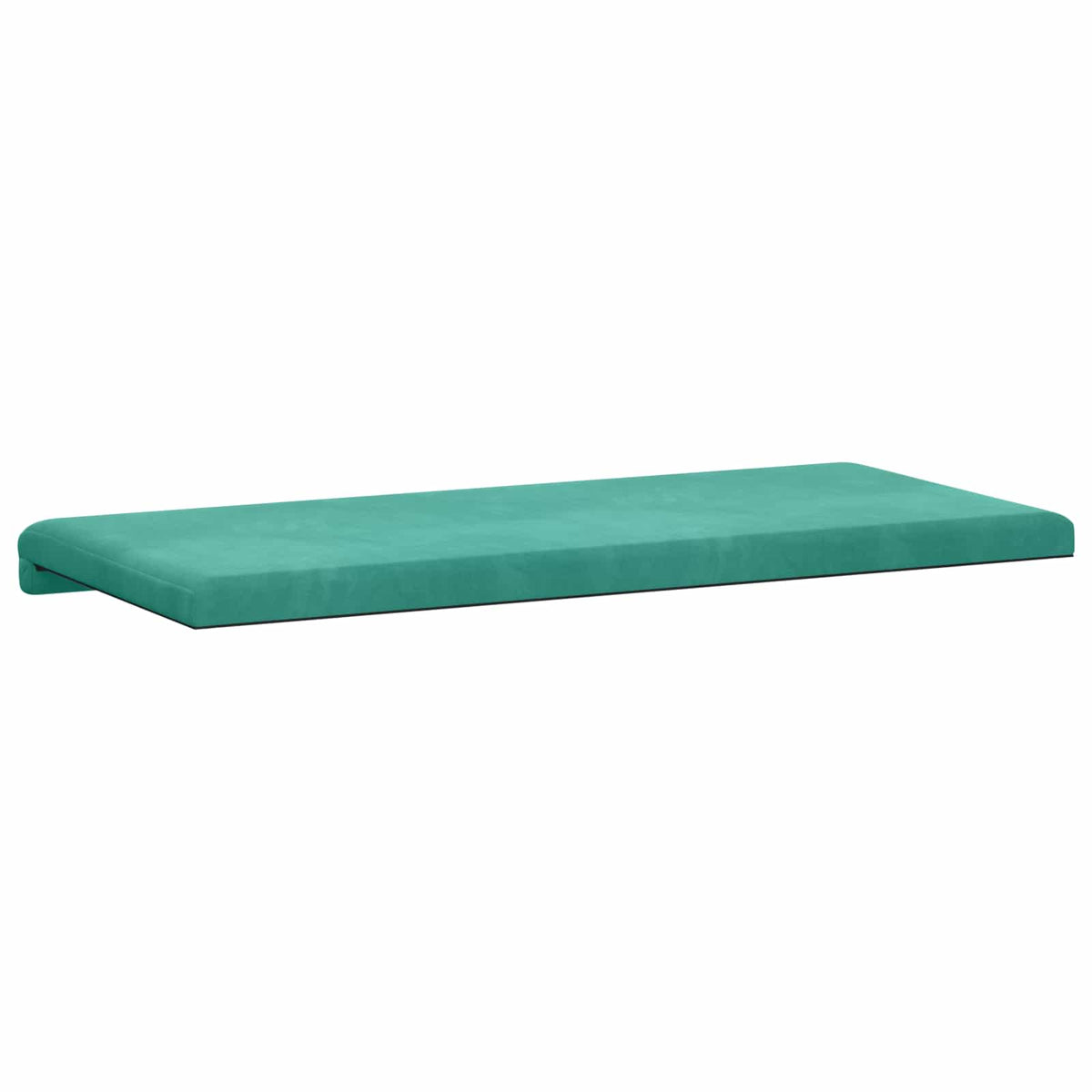 Bænkpude Fløjl Turkis Dybde 35 cm