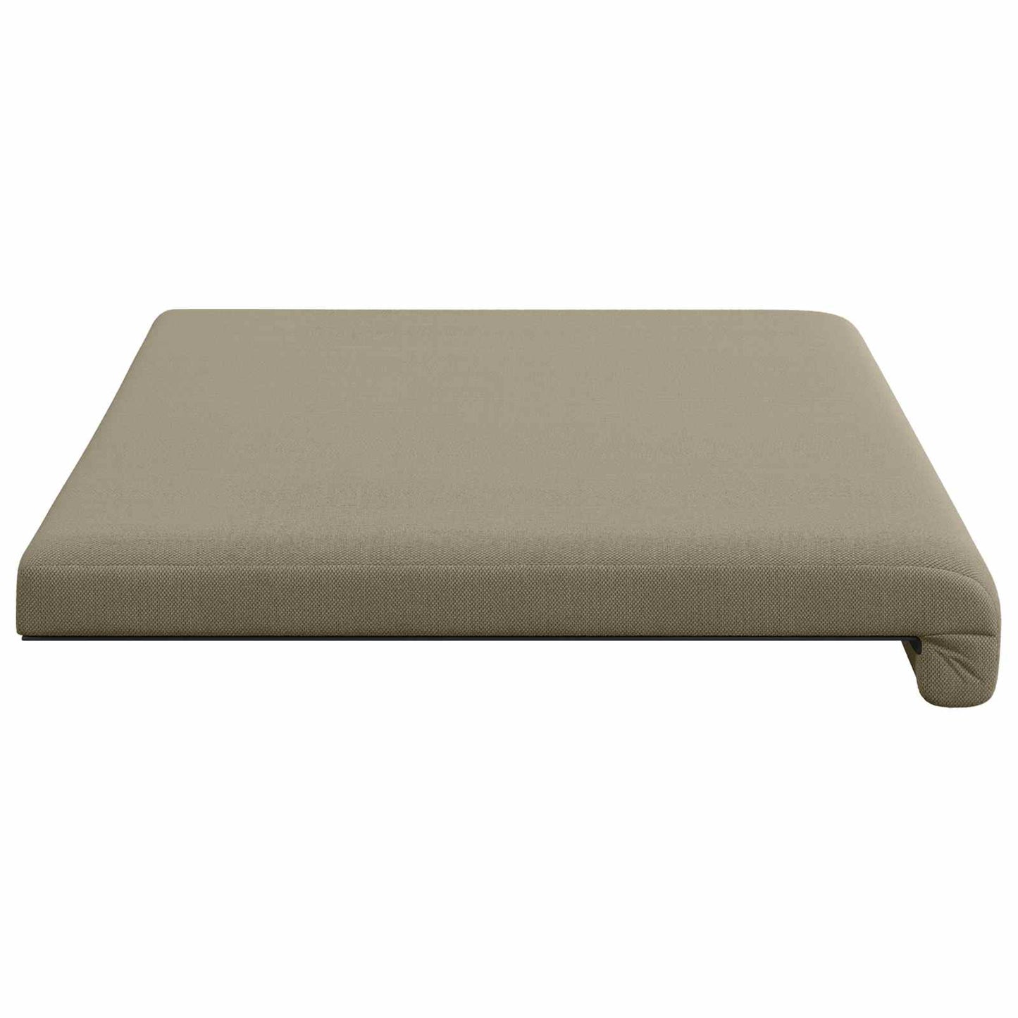 Bænkpude Textureret Velour Kakifarvet Dybde 35 cm
