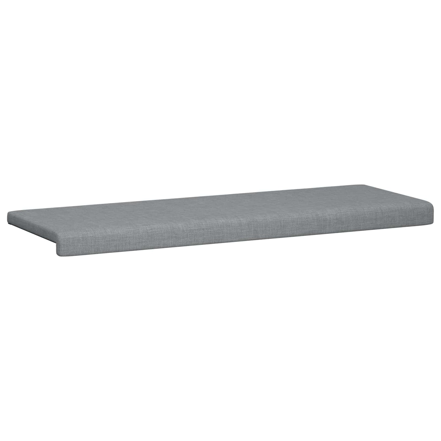Bænkpude Stof Lysegrå Dybde 35 cm