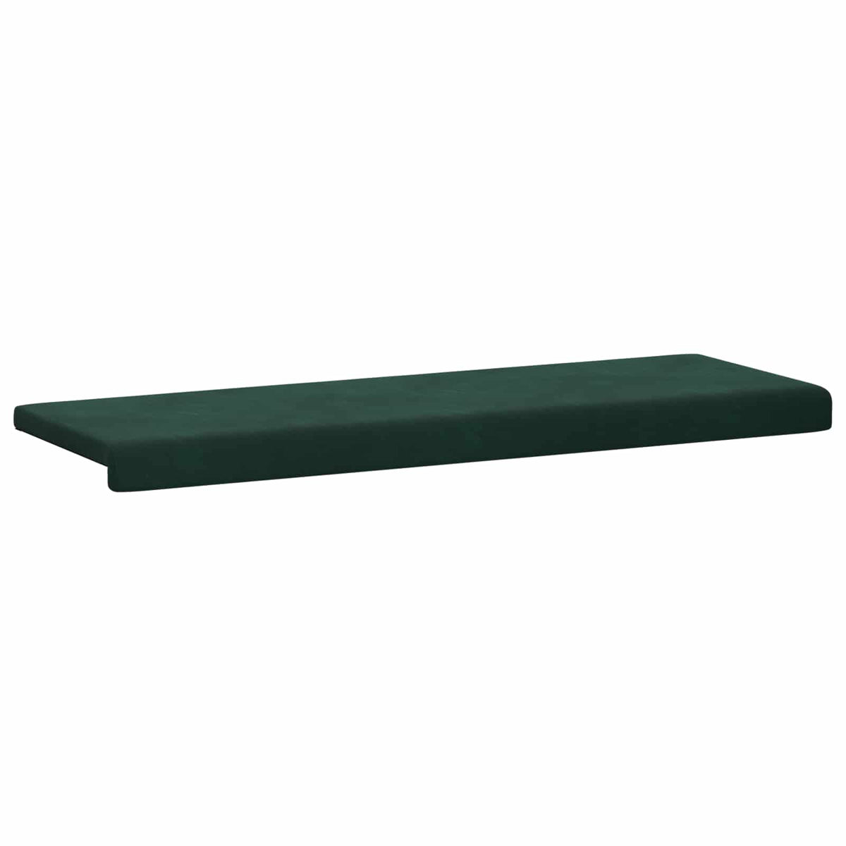 Bænkpude Fløjl Mørkegrøn Dybde 35 cm
