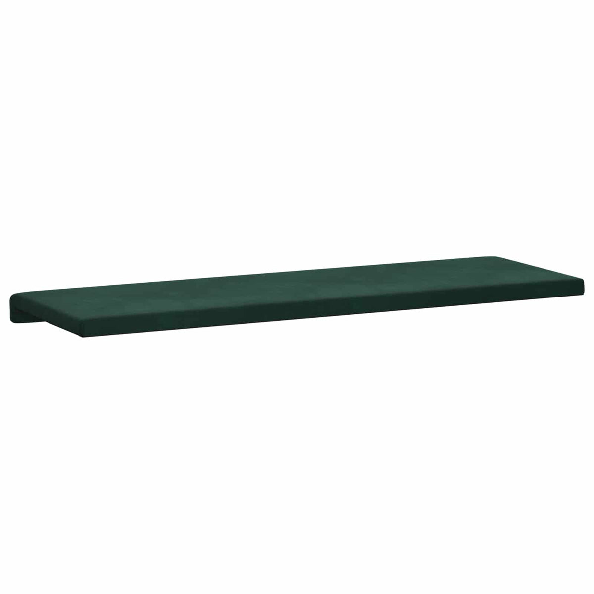 Bænkpude Fløjl Mørkegrøn Dybde 35 cm