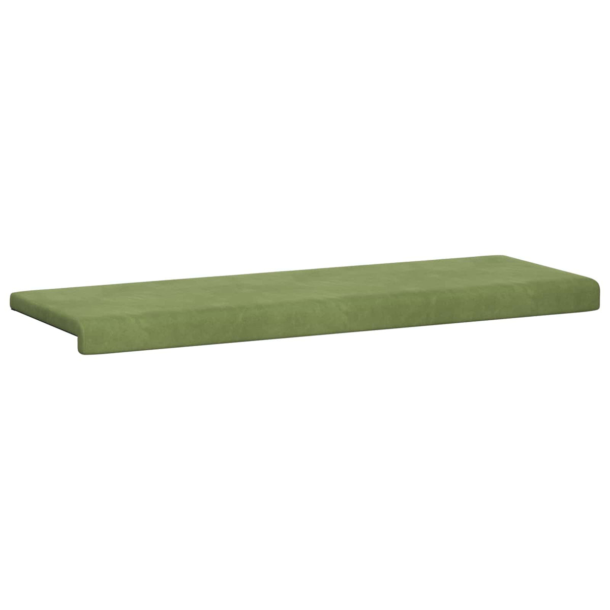 Bænkpude Fløjl Lys grøn Dybde 35 cm