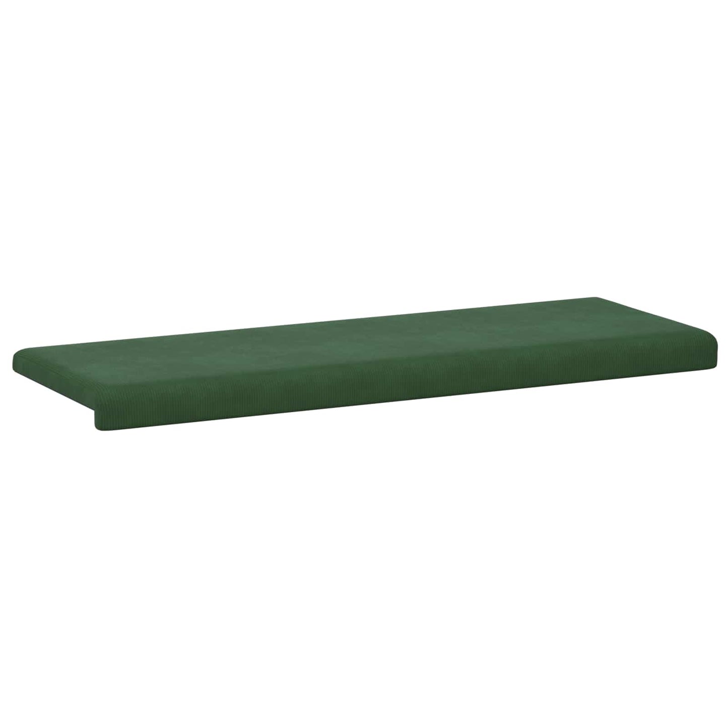 Bænkpude cordfløjl Mørkegrøn Dybde 35 cm