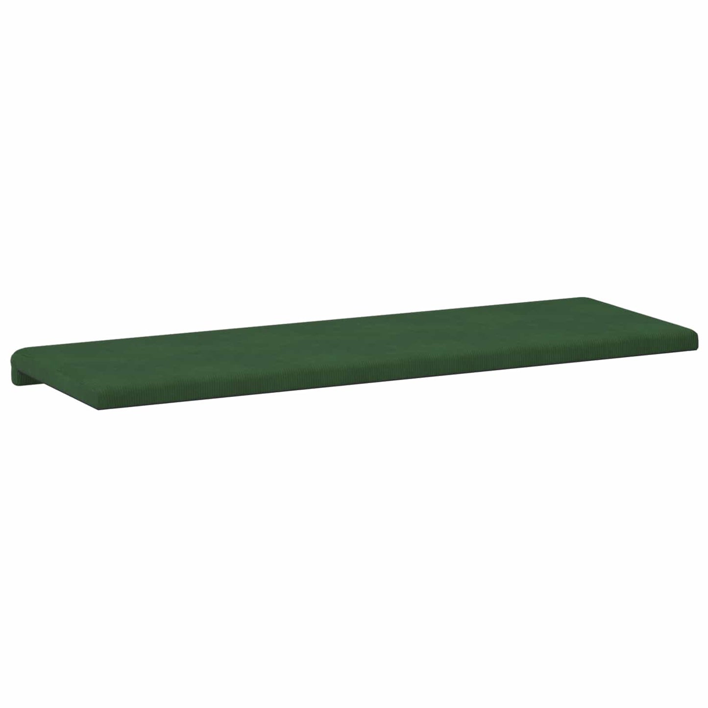 Bænkpude cordfløjl Mørkegrøn Dybde 35 cm