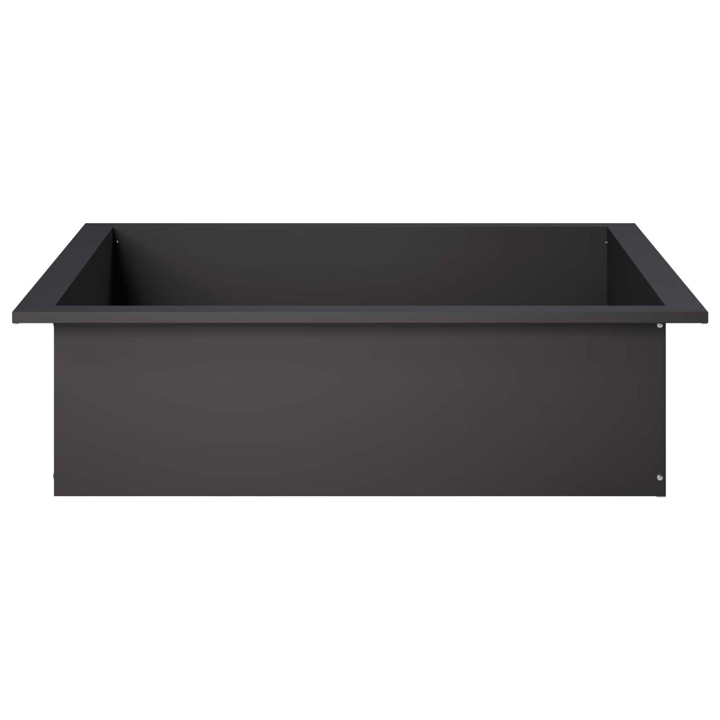 Bålplade ring Sort 90 x 90 x 25 cm Stål