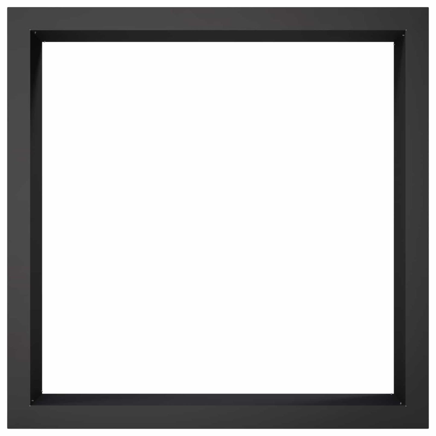 Bålplade ring Sort 90 x 90 x 25 cm Stål