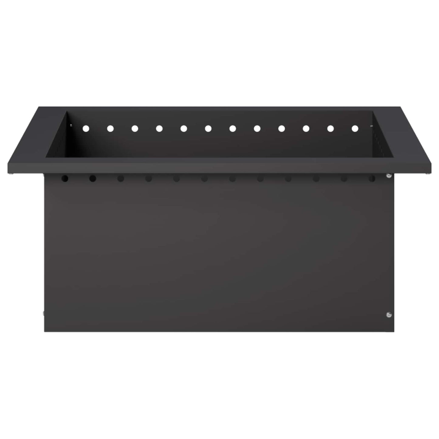 Bålplade ring Sort 60 x 60 x 25 cm Stål