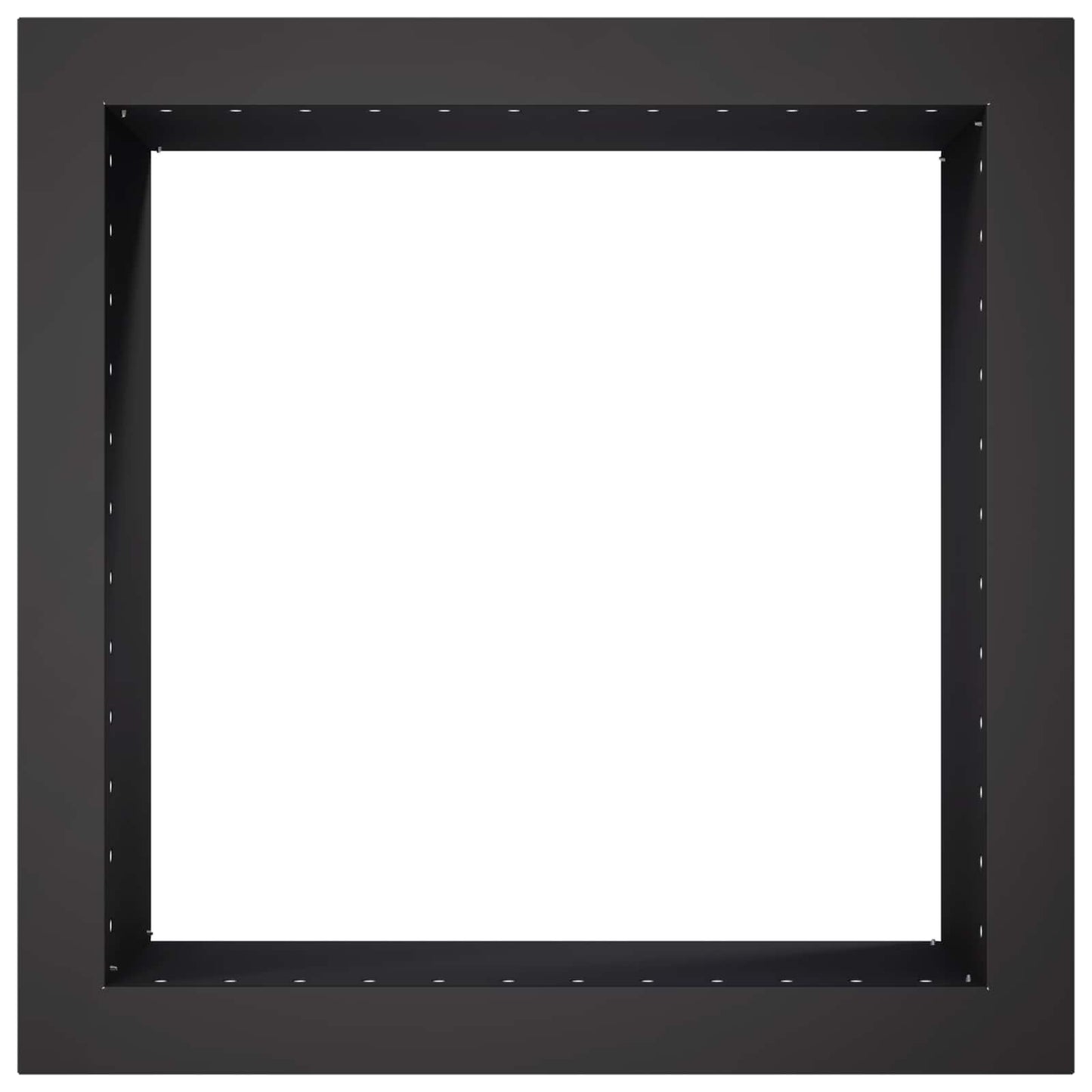Bålplade ring Sort 60 x 60 x 25 cm Stål