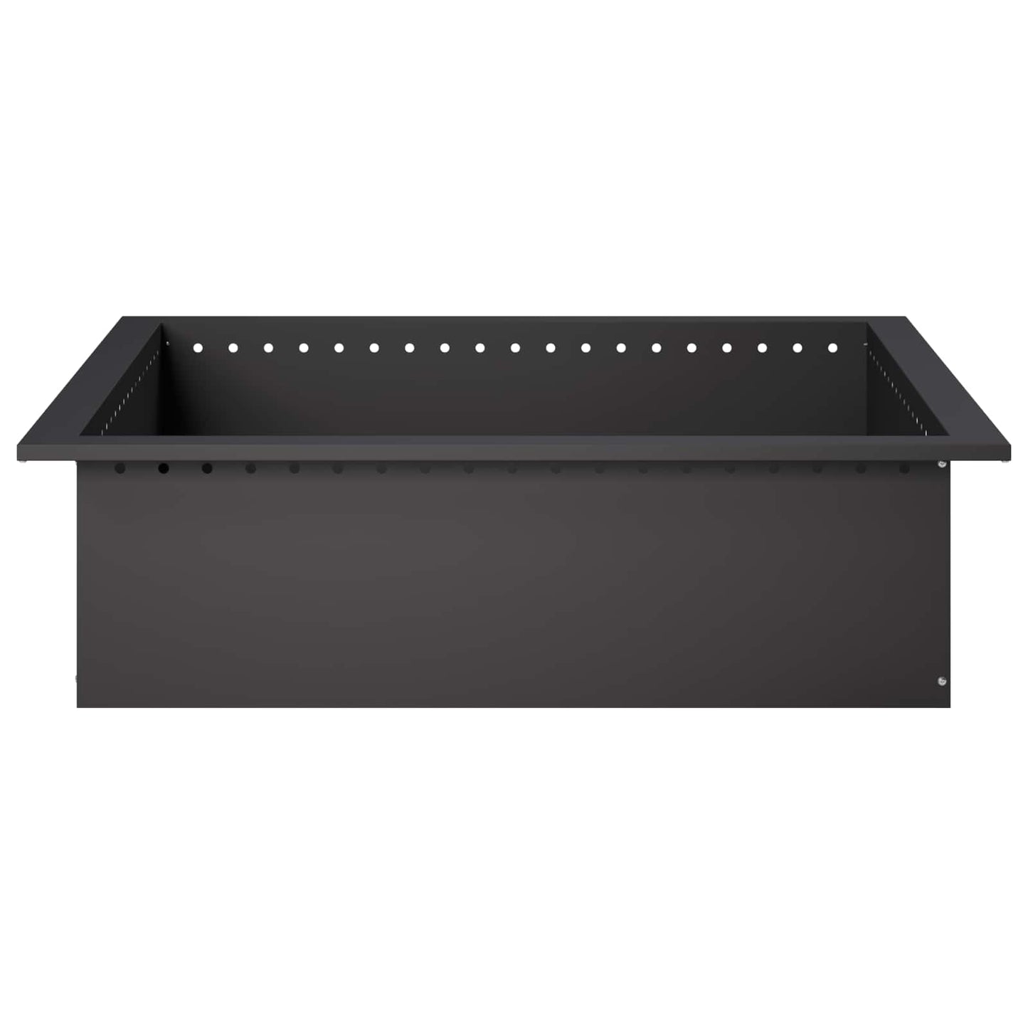 Bålplade ring Sort 90 x 90 x 25 cm Stål