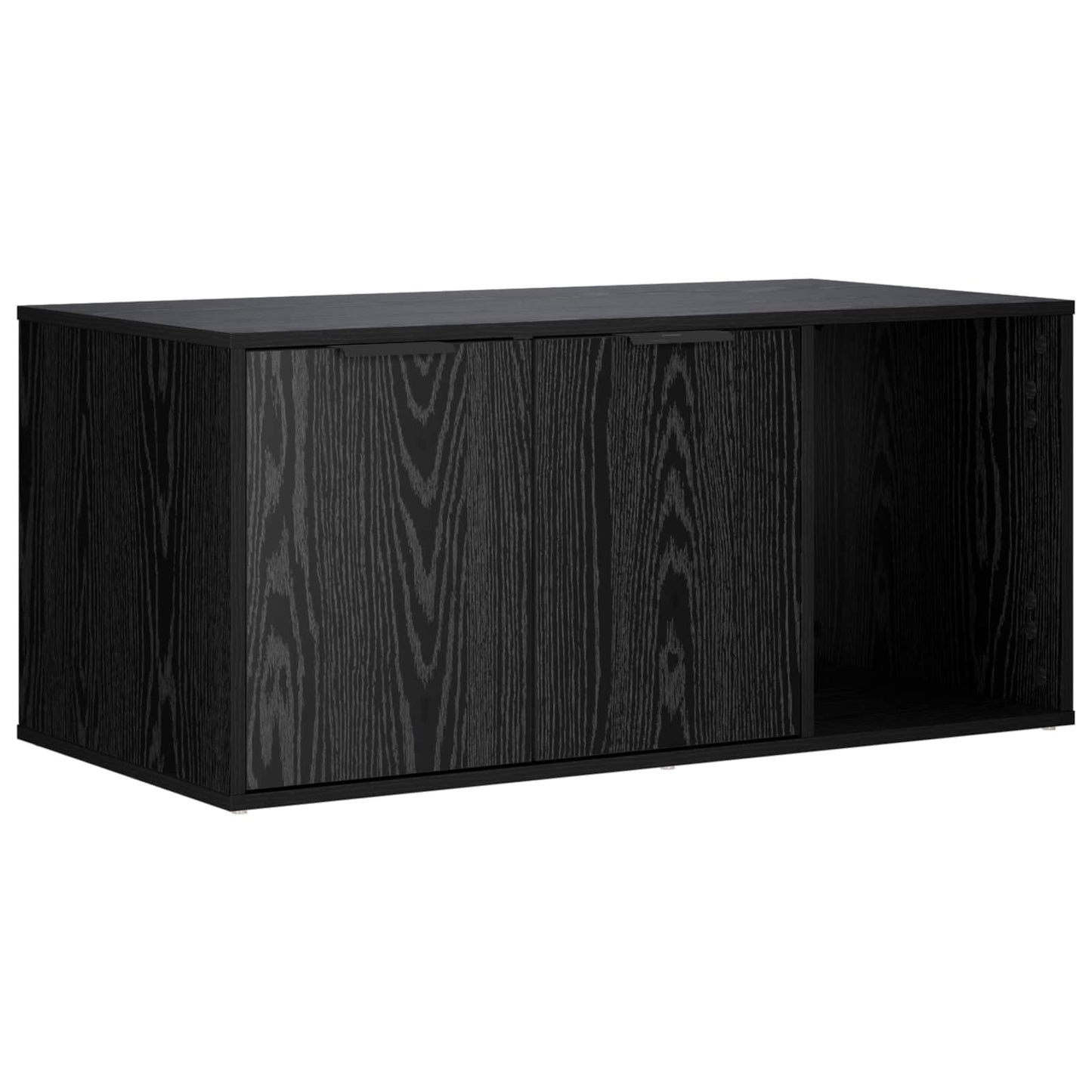 Kattebur møbel Sort eg 100 x 49 x 45 cm Konstrueret træ