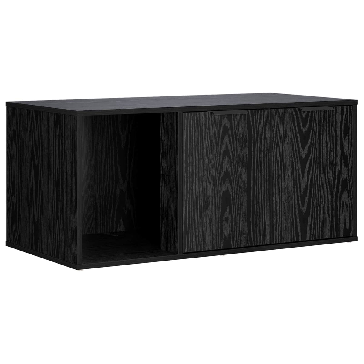 Kattebur møbel Sort eg 100 x 49 x 45 cm Konstrueret træ