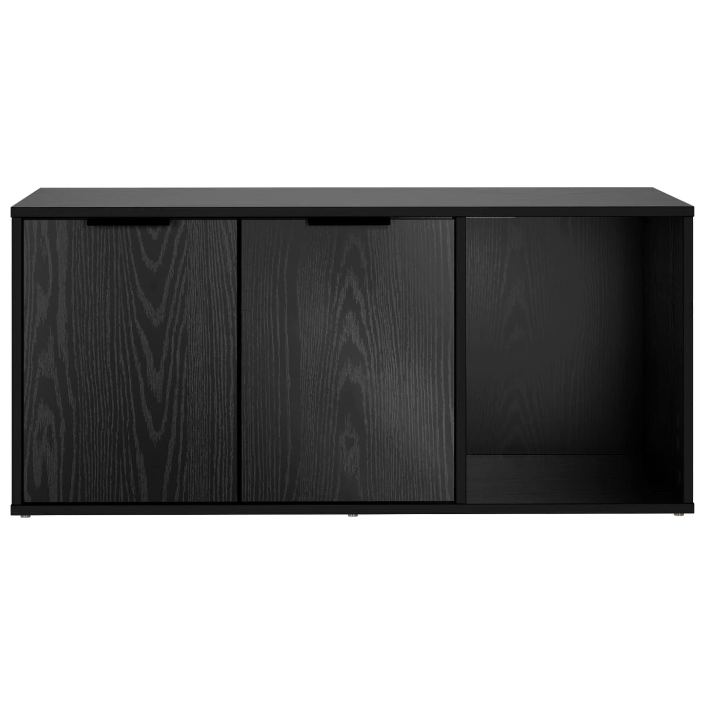 Kattebur møbel Sort eg 100 x 49 x 45 cm Konstrueret træ