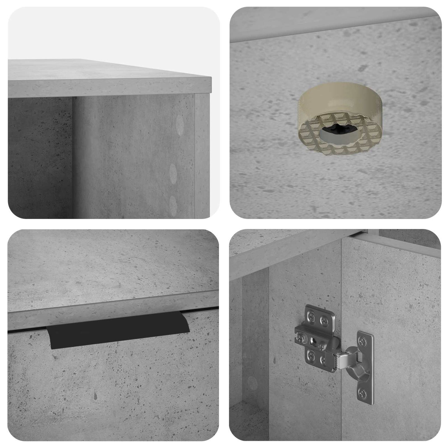 Kattebur møbel Betongrå 100 x 49 x 45 cm Konstrueret træ