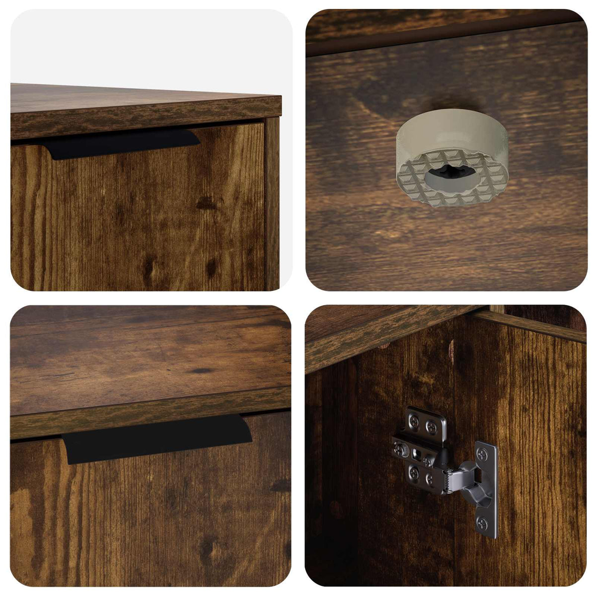 Kattebur møbel Røget eg 100 x 49 x 45 cm Konstrueret træ