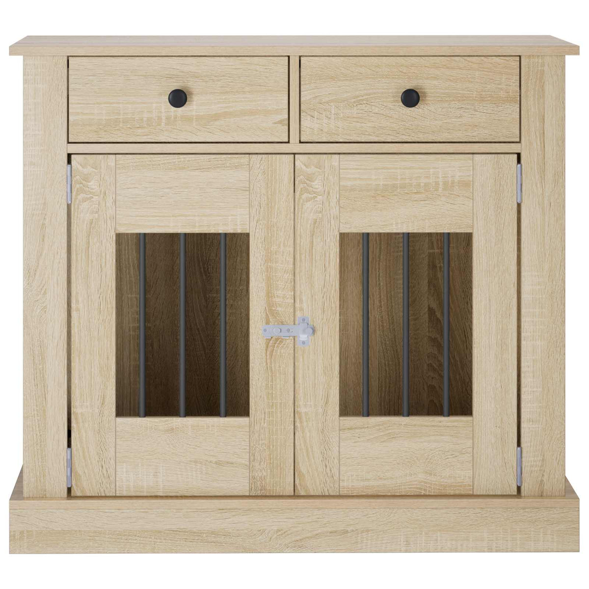 Hundekasse møbel Sonoma-eg 90 x 47,5 x 80 cm Konstrueret træ