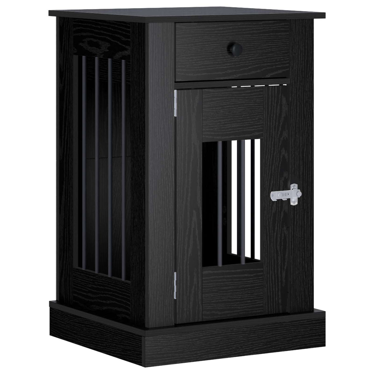 Hundekasse møbel Sort eg 50 x 47,5 x 80 cm Konstrueret træ