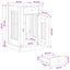 Hundekasse møbel Sonoma-eg 50 x 47,5 x 80 cm Konstrueret træ