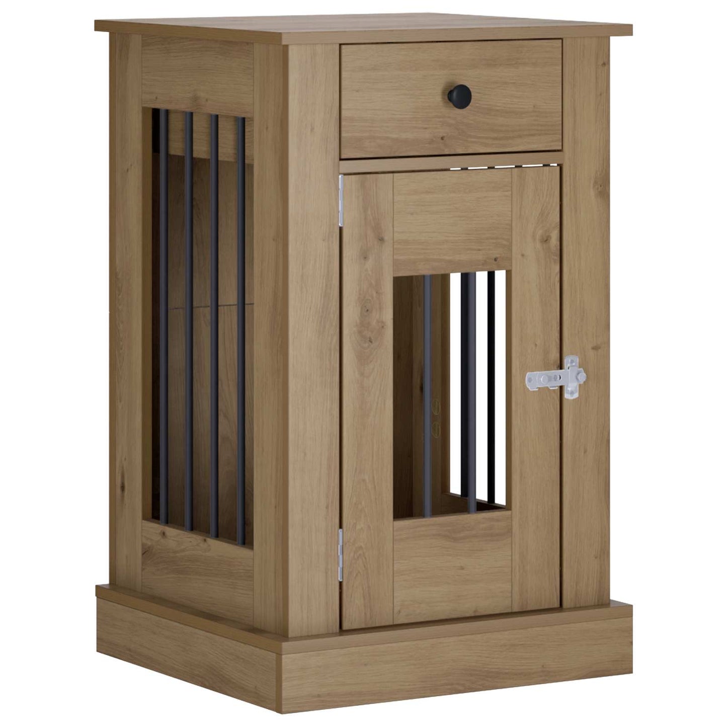 Hundekasse møbel Artisan-eg 50 x 47,5 x 80 cm Konstrueret træ