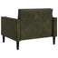XL-lænestol Army Grøn Faux Suede Læder