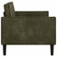 XL-lænestol Army Grøn Faux Suede Læder