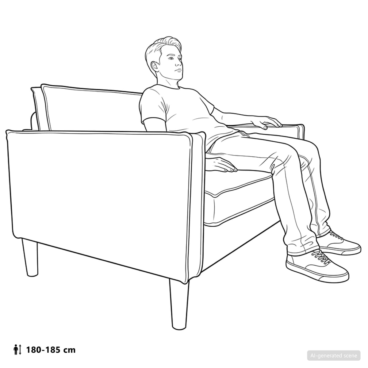 XXL lænestol Brun Kunstlæder