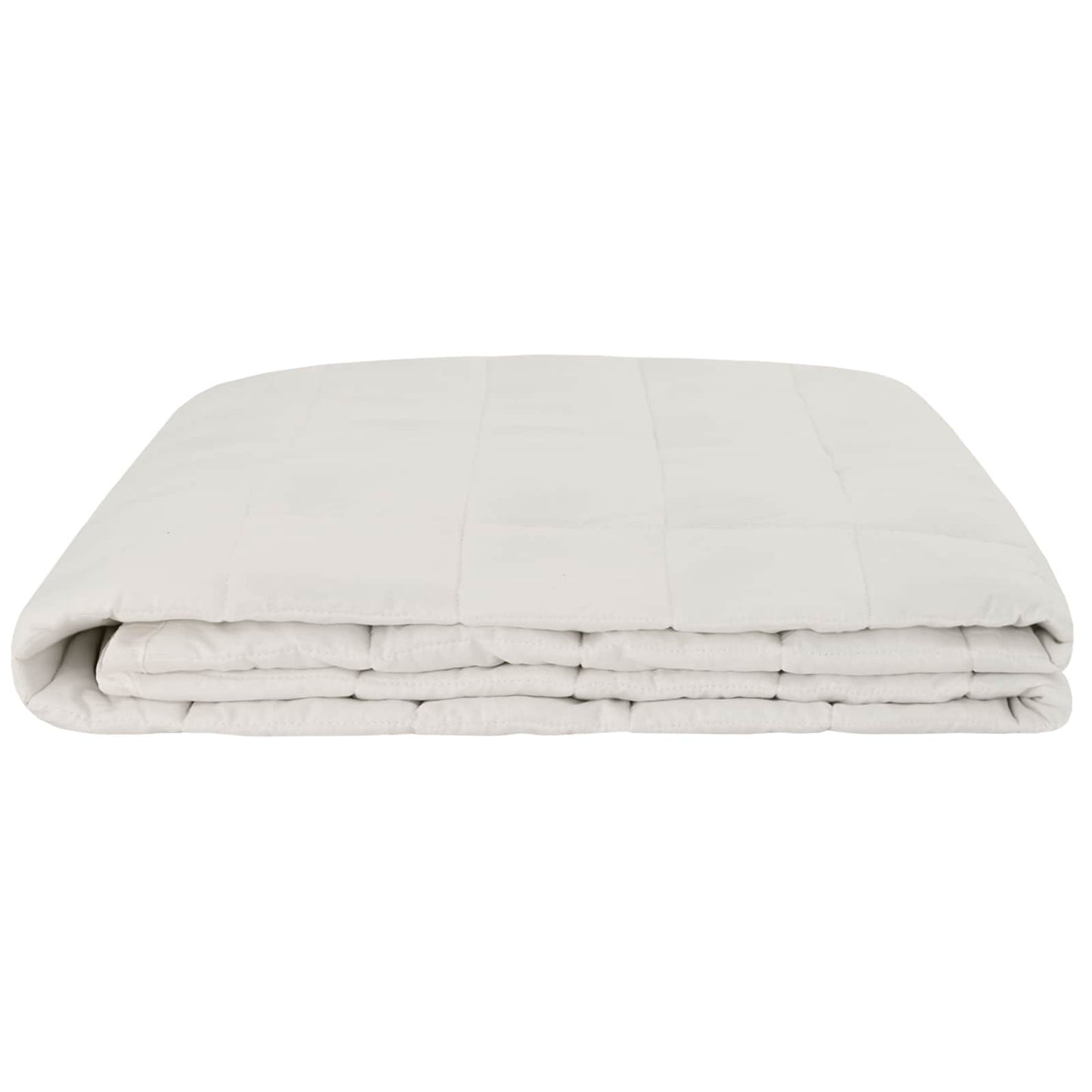 Vægtet tæppe Hvid 200 x 225 cm 9 kg 100% Bomuld 205T