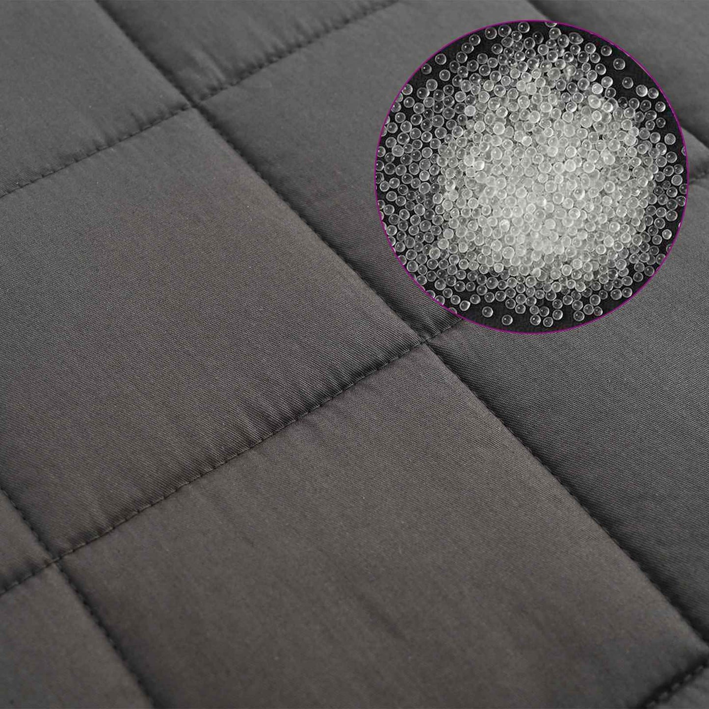 Vægtet tæppe Antracit 200 x 200 cm 13 kg 100% Bomuld 205T
