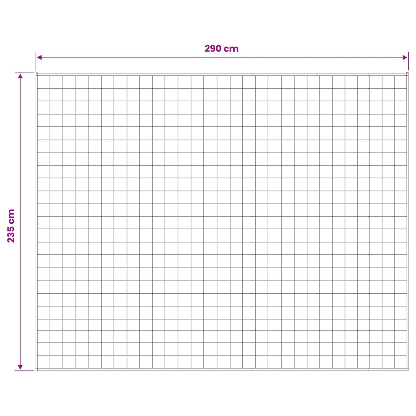 Vægtet tæppe Antracit 235 x 290 cm 15 kg 100% Bomuld 205T