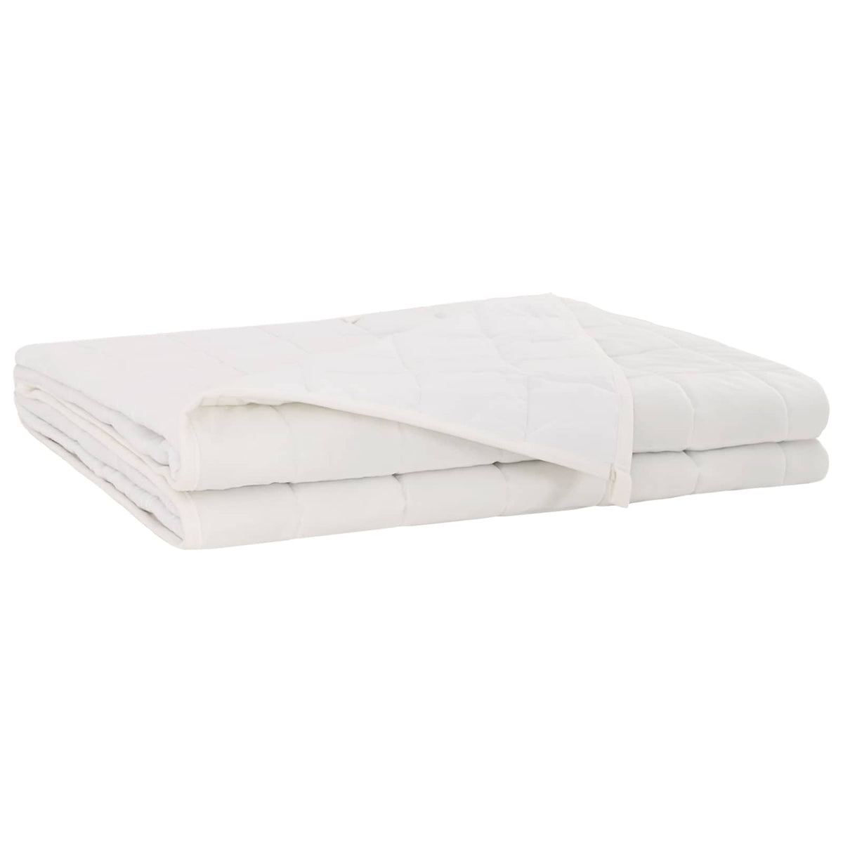 Vægtet tæppe Hvid 200 x 225 cm 9 kg 100% Bomuld 205T