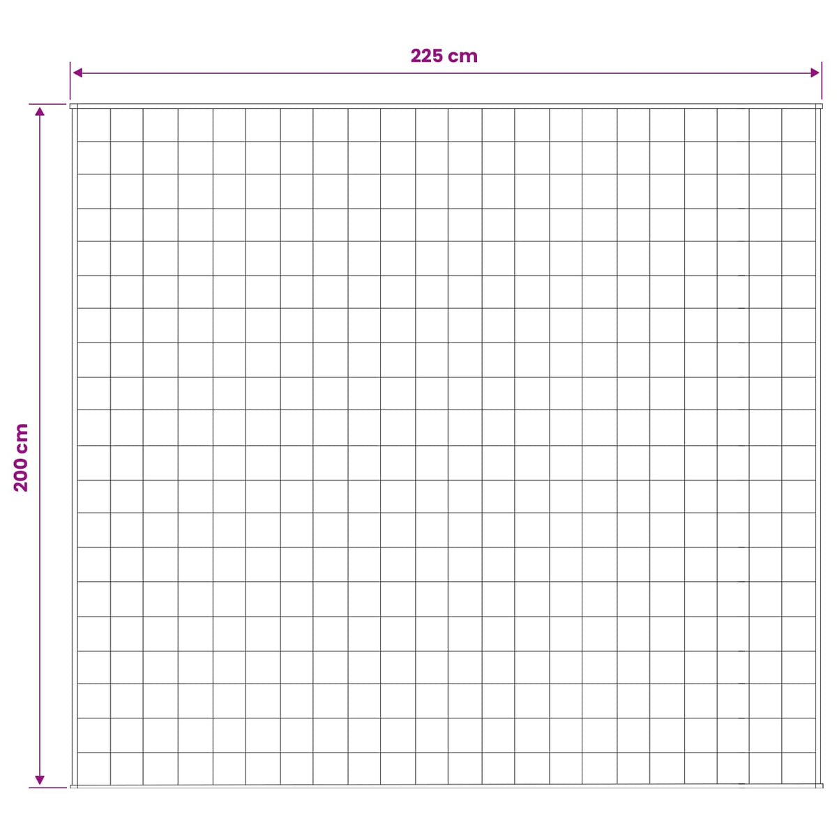 Vægtet tæppe Hvid 200 x 225 cm 13 kg 100% Bomuld 205T