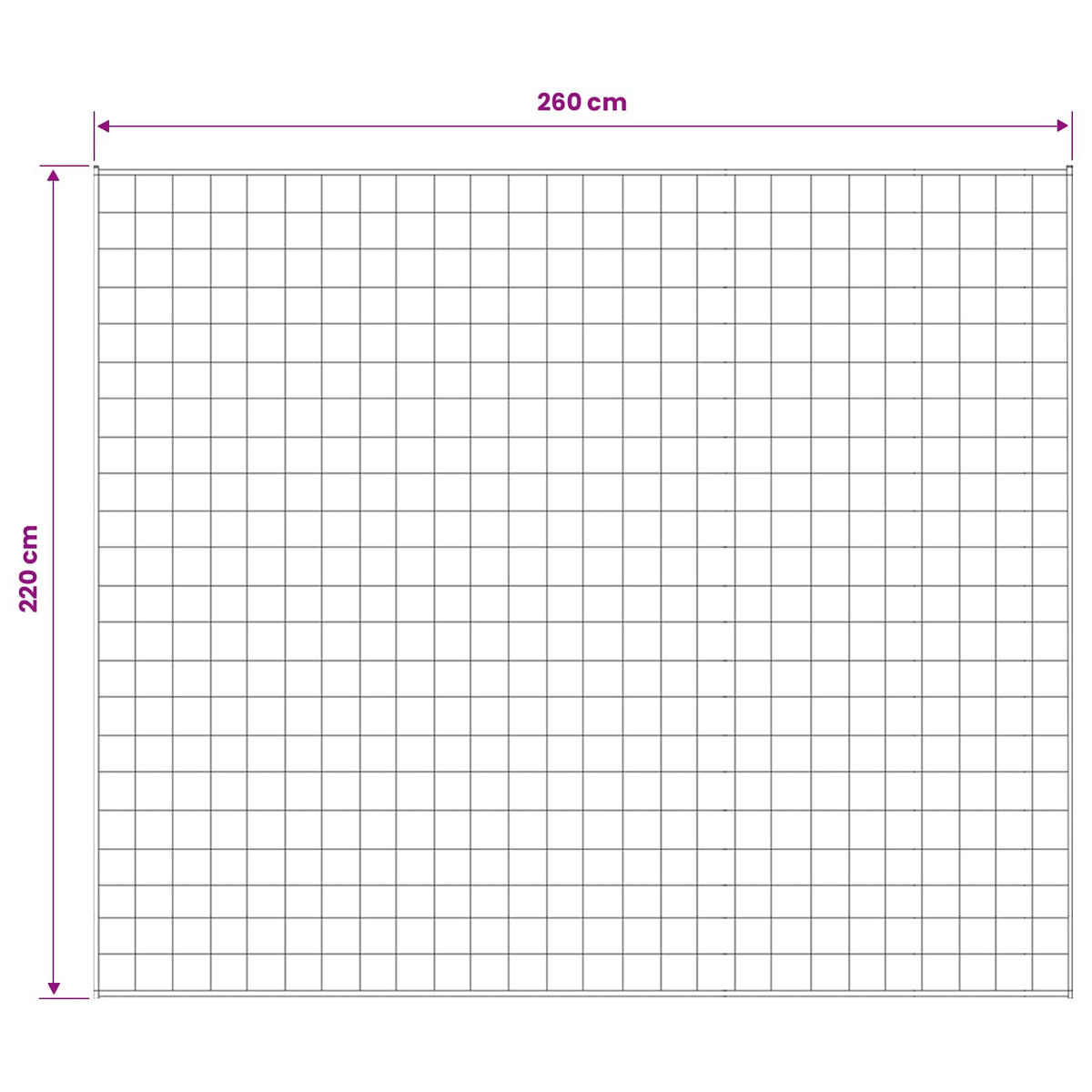 Vægtet tæppe Hvid 220 x 260 cm 11 kg 100% Bomuld 205T