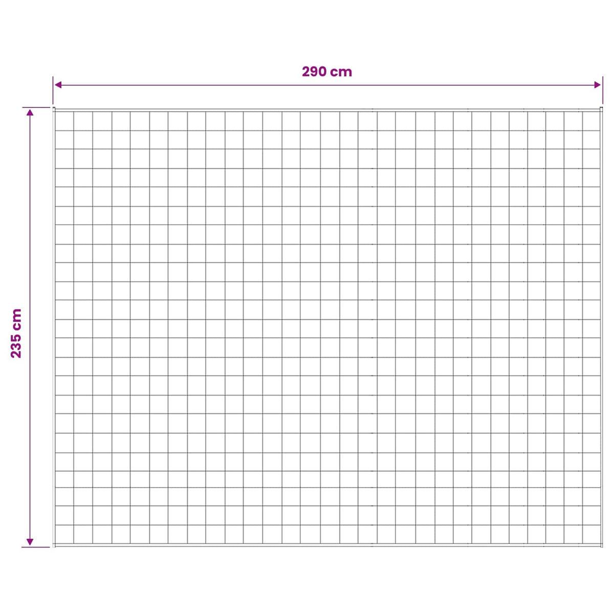 Vægtet tæppe Hvid 235 x 290 cm 15 kg 100% Bomuld 205T
