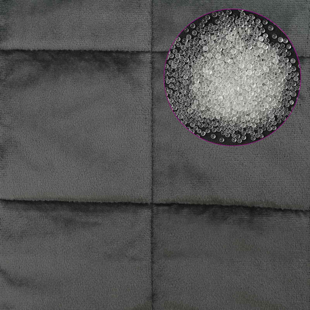 Vægtet tæppe Antracit 150 x 200 cm 11 kg 100% Bomuld 205T