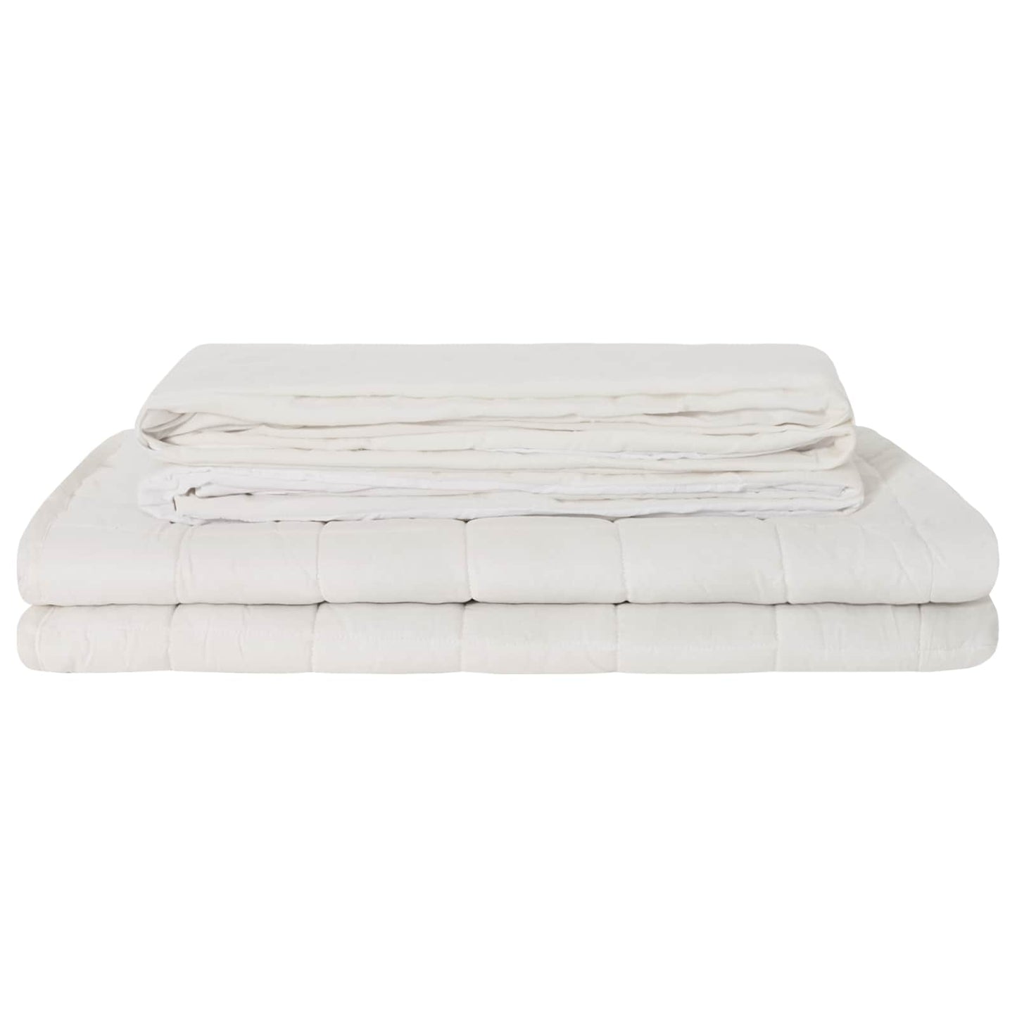 Vægtet tæppe Hvid 155 x 220 cm 11 kg 100% Bomuld 205T