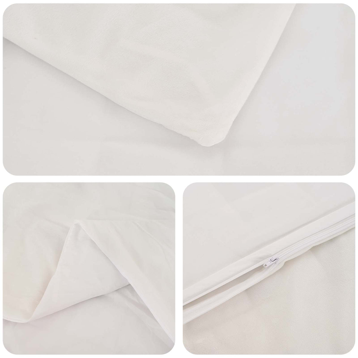 Vægtet tæppe Hvid 200 x 225 cm 13 kg 100% Bomuld 205T