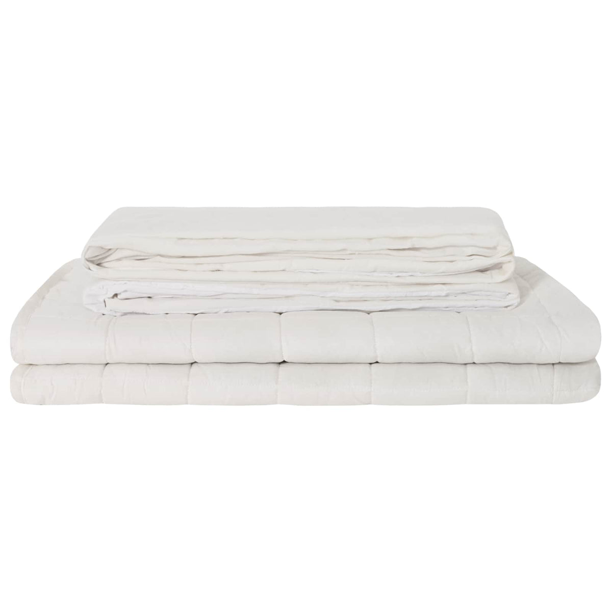 Vægtet tæppe Hvid 200 x 225 cm 13 kg 100% Bomuld 205T