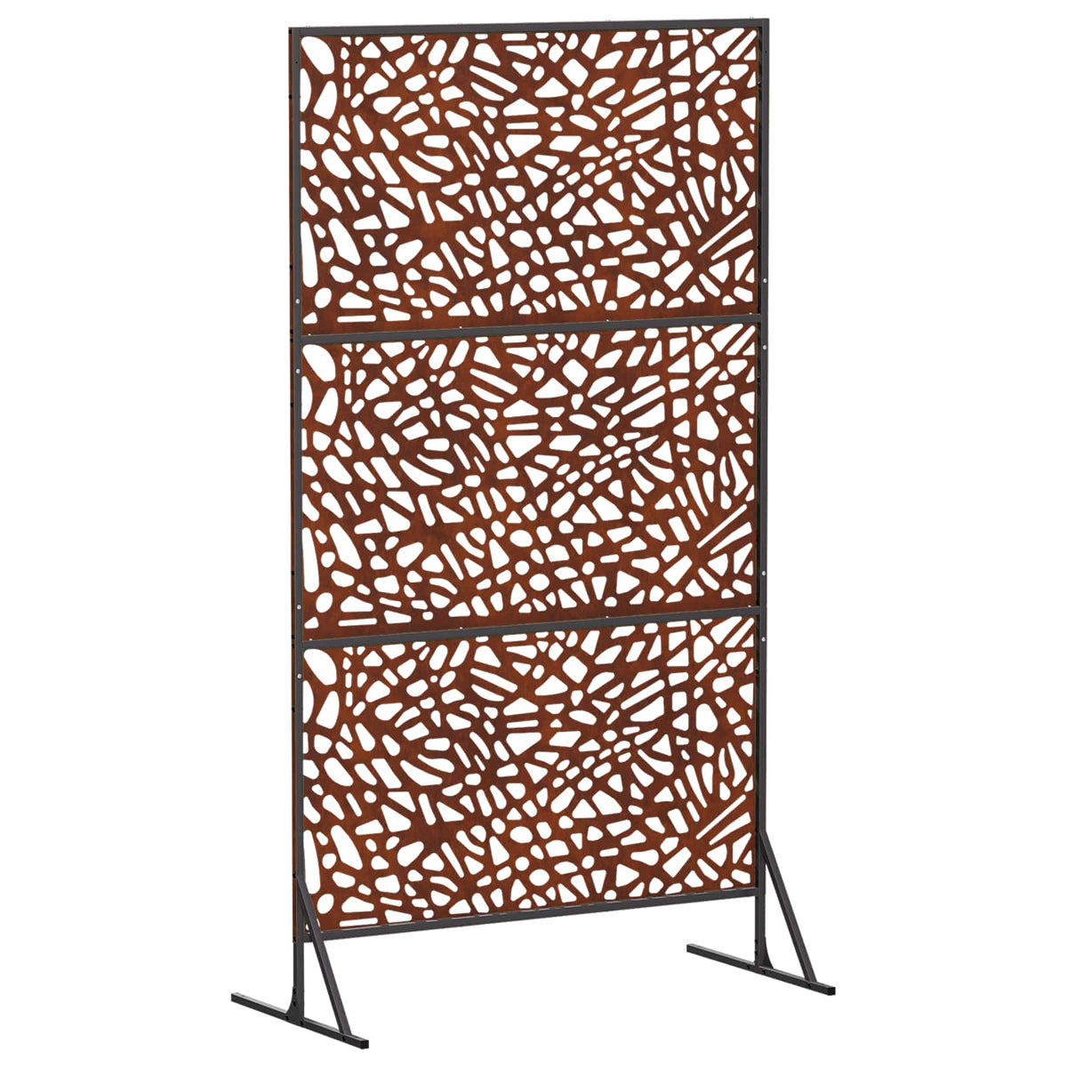 Privatlivsskærm 100 x 50 x 180 cm Cortenstål Rusten